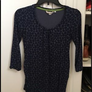 Boden Navy Blue Dot Maternity Top Size 2 (XS/S)